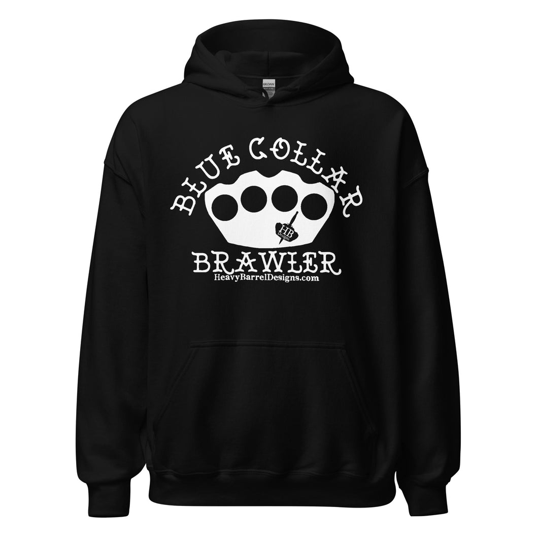 BCB White Logo Hoodie - Heavy Barrel Designs